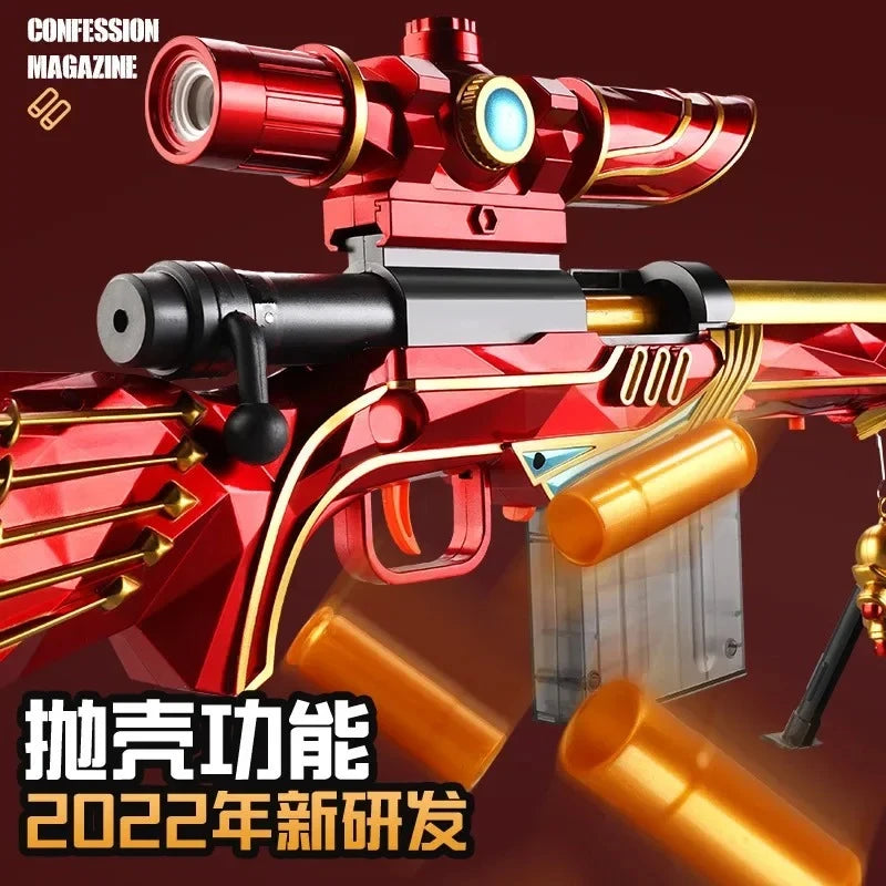 M24 Sniper Rifle Toy Gun Soft Bullet Shooting for Boys Manually Loaded Safe Christmas Gift Peaceful Pleasures Health and Wellness
