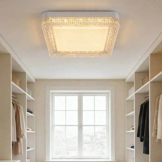 RUNTOIN Ultrathin Crystal LED Ceiling Light 24W 36W 48W Modern LED Ceiling Light Peaceful Pleasures Health and Wellness