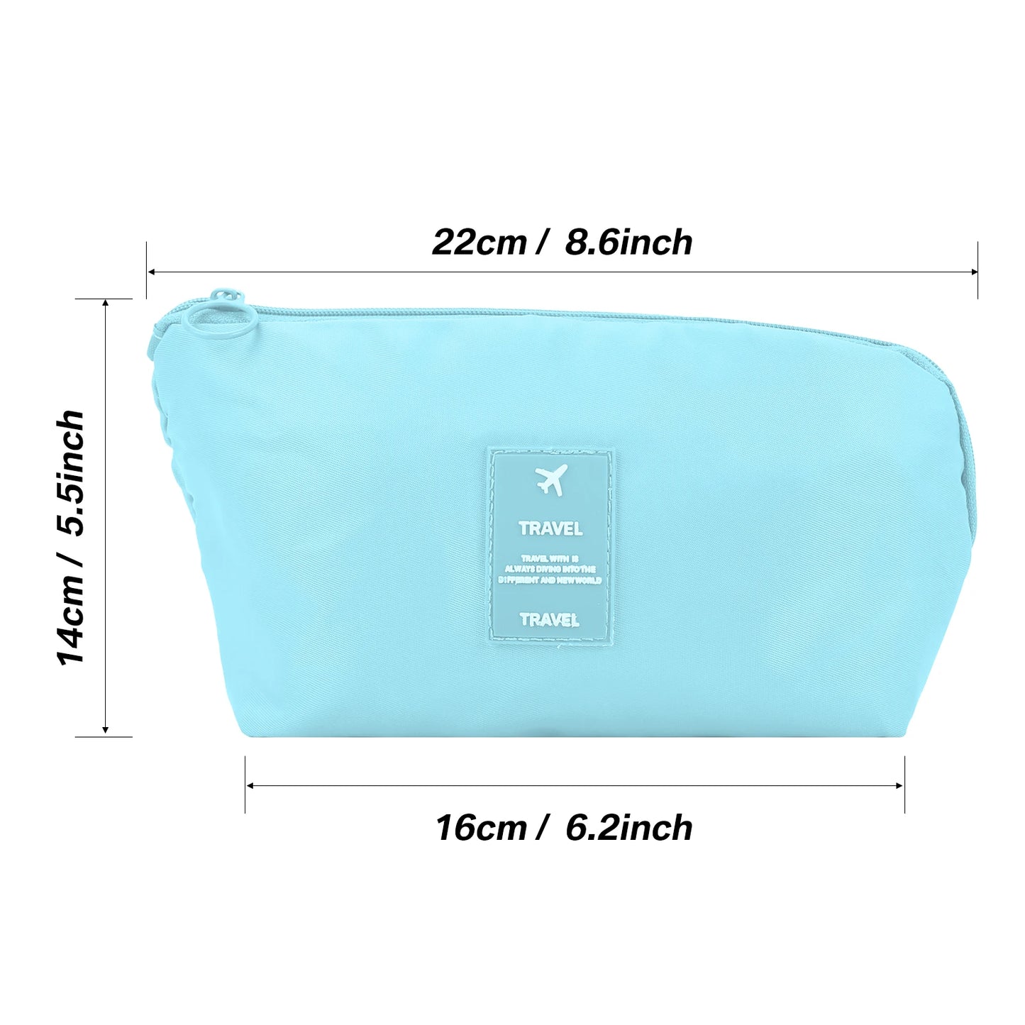 1/3/5pcs Travel Organizer Cable Digital Electronic Waterproof Storage Bag Portable Case For Earphone Devices USB Charger Plug Peaceful Pleasures Health and Wellness blue 1pcs