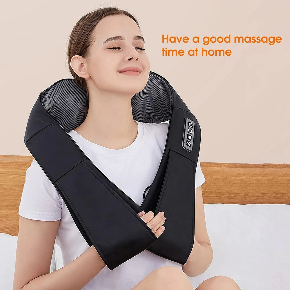Back And Neck Massager, Back Massager Deep Tissue Kneading Massager Neck And Shoulder Massager With Heat Peaceful Pleasures Health and Wellness