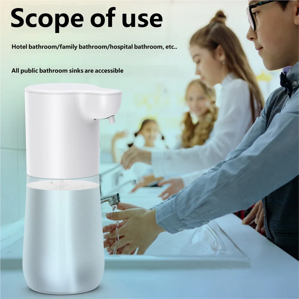HOMEFISH Smart Sensor Automatic Soap Dispenser 350ml USB Charging Contactless Soap Foam Dispenser Hand Sanitizer Machine Peaceful Pleasures Health and Wellness