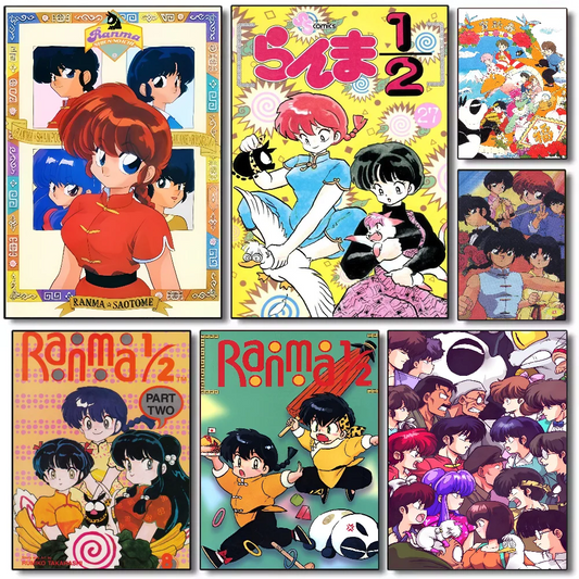 Ranma ½ Anime Poster HD Waterproof PVC Wall Art Decor Anime Wall Poster Peaceful Pleasures Health and Wellness