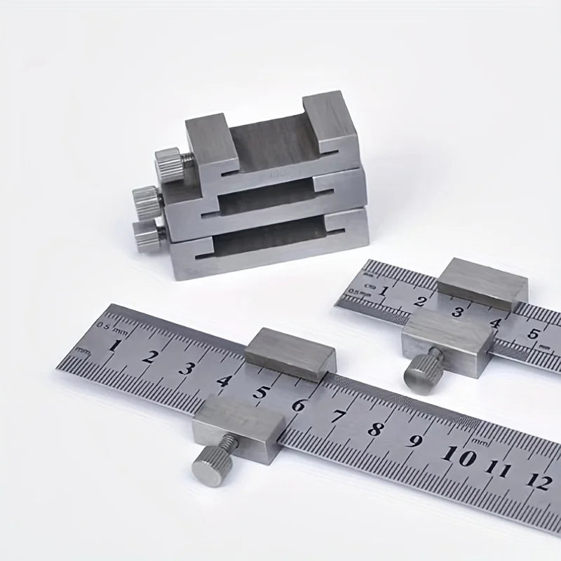 Carbon Steel Ruler Limit Block Measuring Rulers Positioner Adjustable