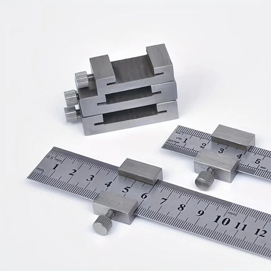Carbon Steel Ruler Limit Block Measuring Rulers Positioner Adjustable Peaceful Pleasures Health and Wellness
