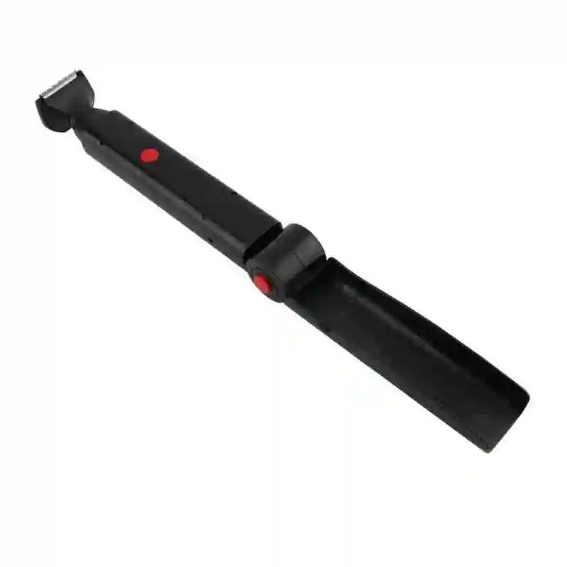 Foldable telescopic ceramic back electric shaving kit for men, body hair trimmer, with USB charging and waterproof function Peaceful Pleasures Health and Wellness