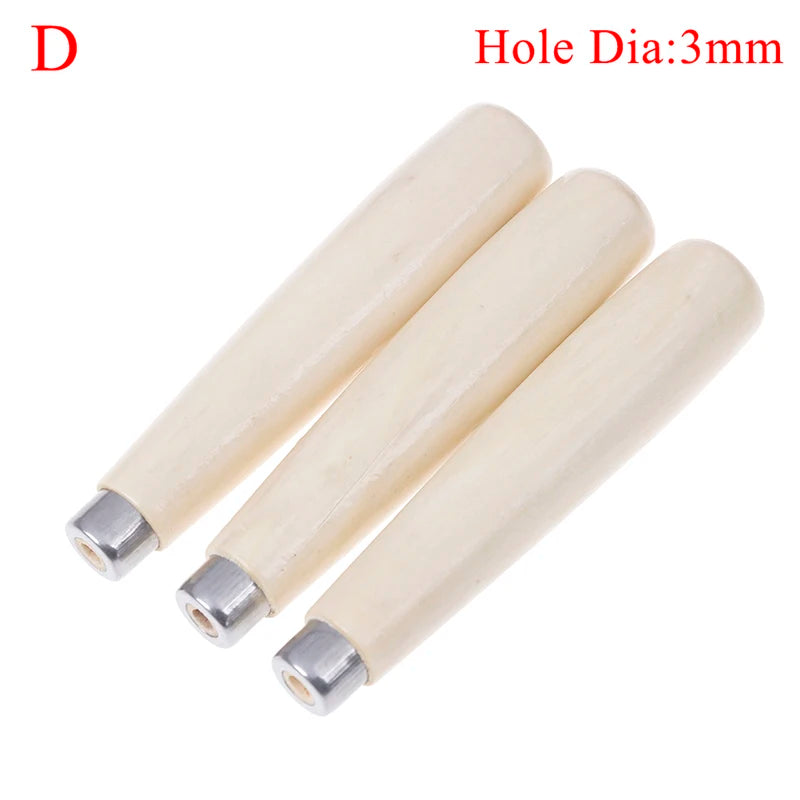 3Pcs 3/10mm Wooden File Handle Hardware File Handle Woodworking Polishing Tools Replacement Accessories Peaceful Pleasures Health and Wellness D