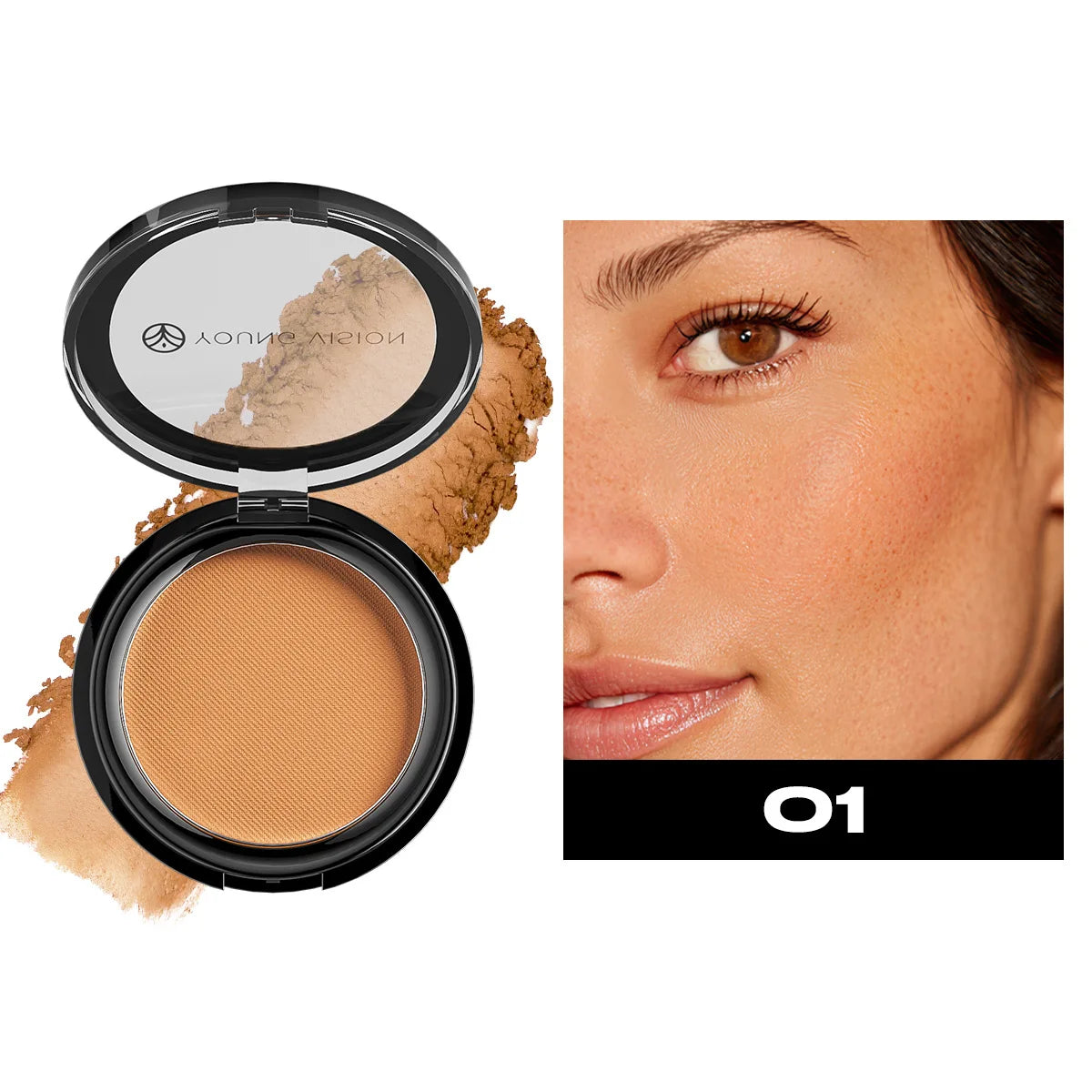 Silky Matte Bronzer & Contour Powder Palette – 6 Shades