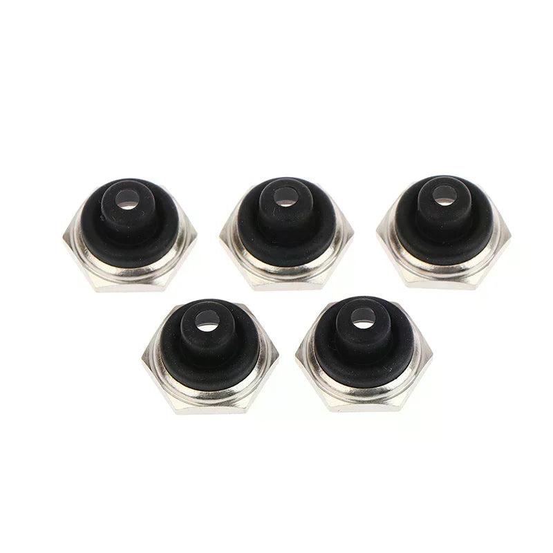 M12 Toggle Switch Waterproof Caps Hex Metal Edge – 5 Pack