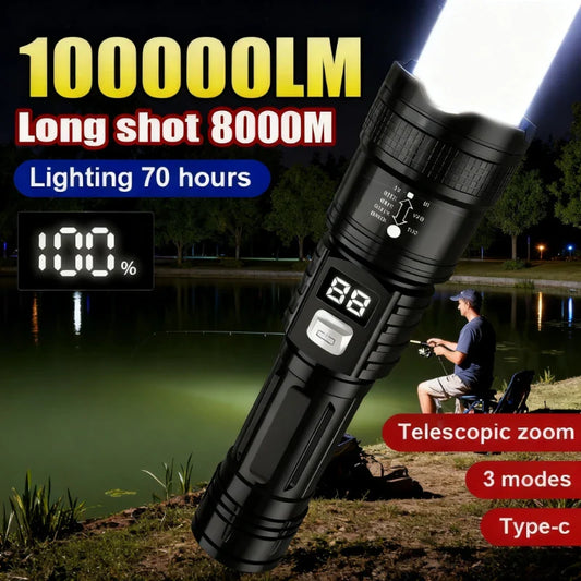 KDULIT Rechargeable LED Flashlight | Waterproof Tactical Torch LED Tactical Flashlight Oasis Select