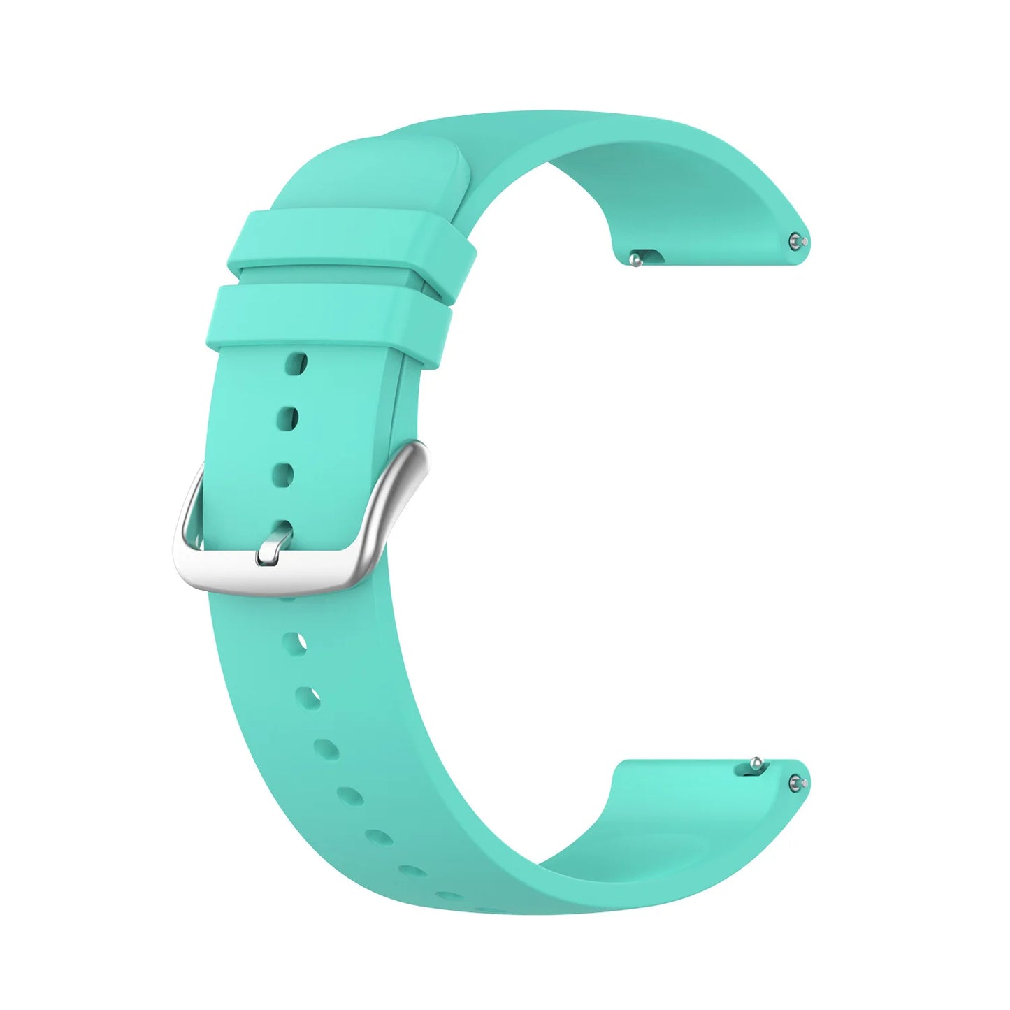Silicone Watch Band 20mm 22mm for Amazfit Samsung Garmin Peaceful Pleasures Health and Wellness mint green 22mm width strap