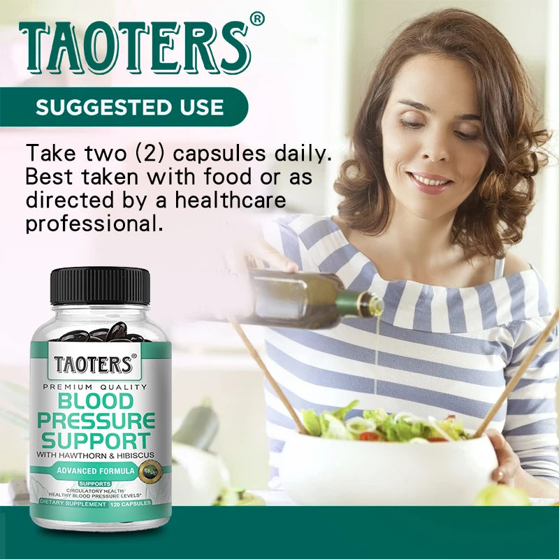 Blood Pressure Support Supplement | Heart & Vascular Capsules
