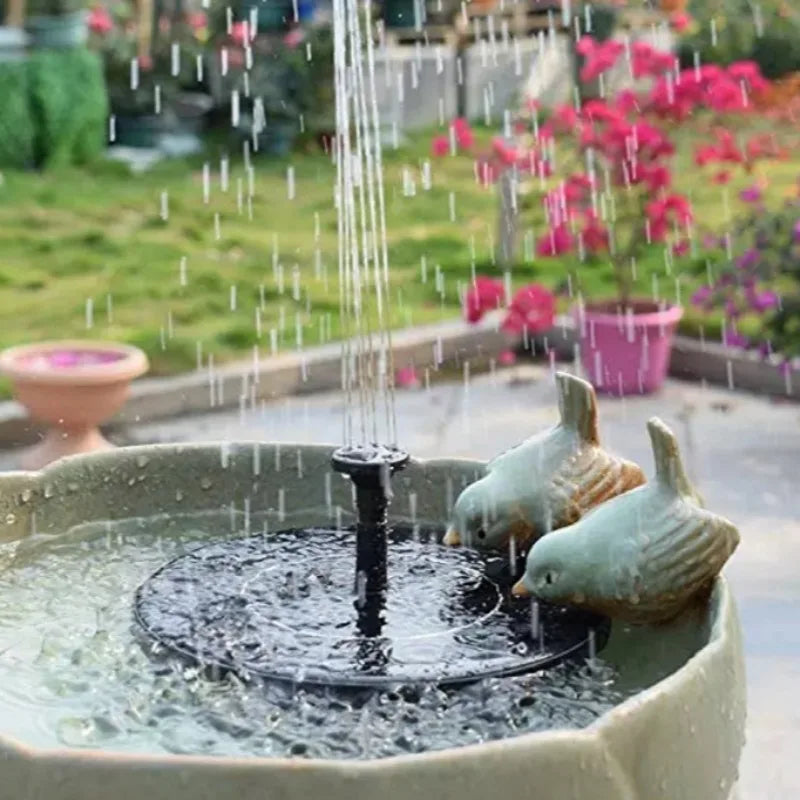 Circular Solar Fountain Pump Outdoor Swimming Pool Mini Floating