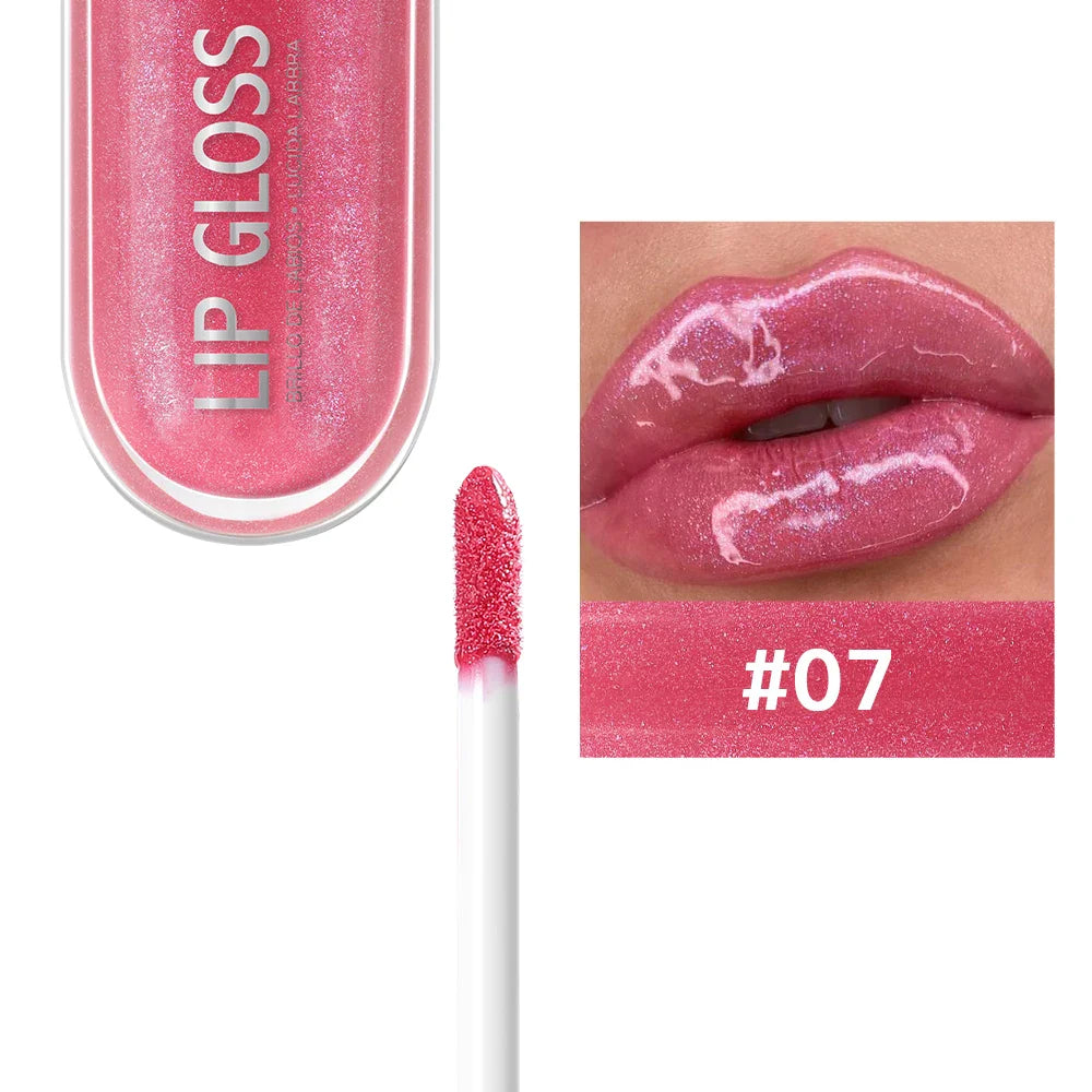 USHAS 12-Color Glitter Lip Gloss – Metallic & Moisturizing
