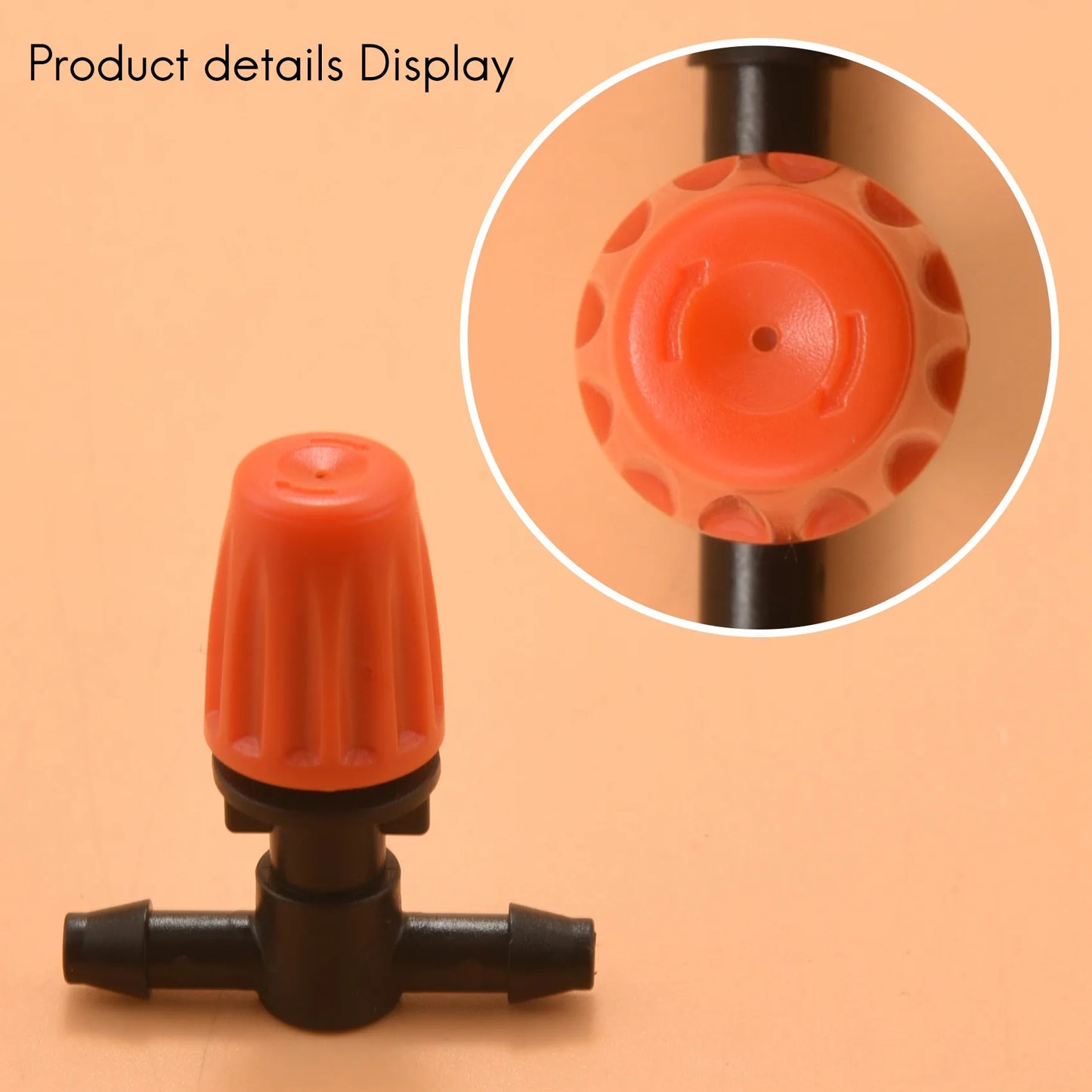 50-Pack Adjustable 3-Way Misting Nozzles | Drip Irrigation Kit