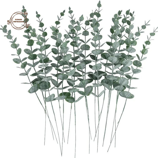 Artificial Eucalyptus Branches 5/10/20pcs – Wedding & Home Décor Artificial Eucalyptus Stems Peaceful Pleasures Health and Wellness