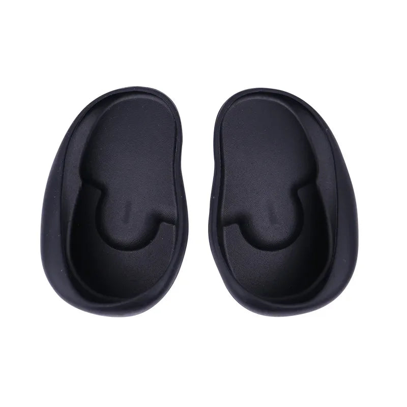 2pcs Silicone Earmuffs Ear Waterproof Salon Ear Shield Hair Coloring Ear Cover Dyeing Protector Caps Shower Styling Accessories Peaceful Pleasures Health and Wellness Black