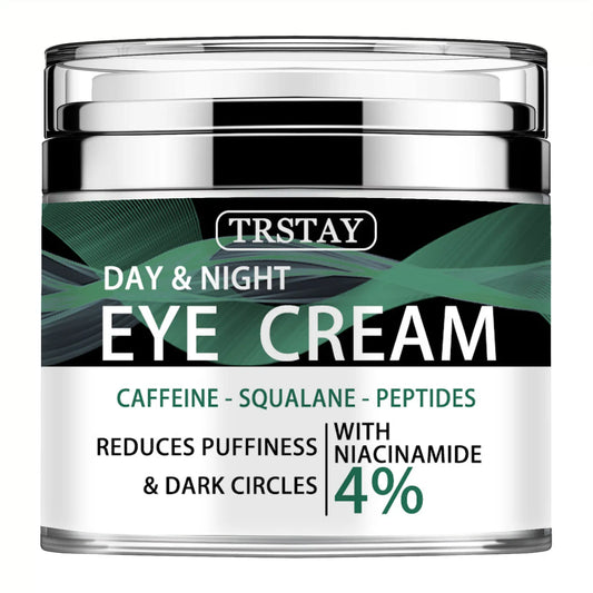 Caffeine Eye Cream for Puffiness and Bags Under Eyes Daily Anti-Wrinkle Peaceful Pleasures Health and Wellness 50G