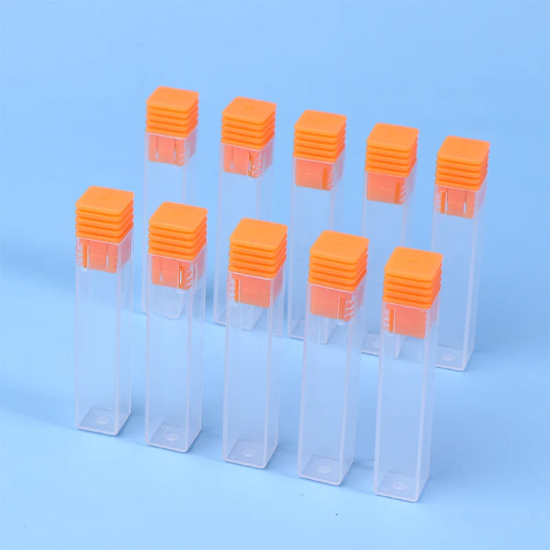 10-Pack Nail Drill Bit Storage Boxes | Clear Organizer Cases