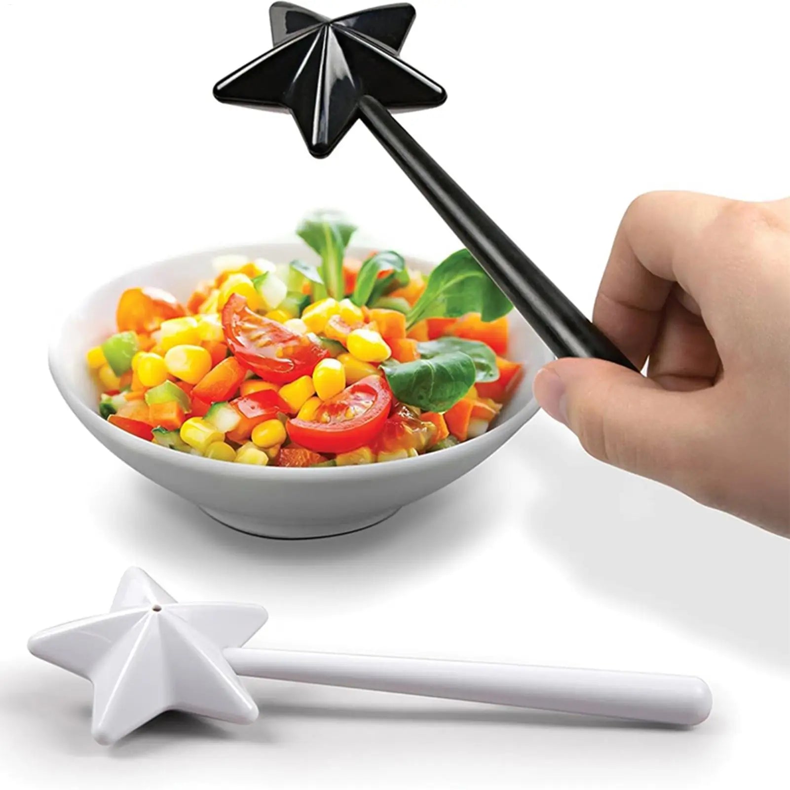 Portable Salt Pepper Shakers Refillable Magicals Star Wand Spices Dispenser Seasoning Shaker Set Kitchen & Dining BBQ Supplies Peaceful Pleasures Health and Wellness