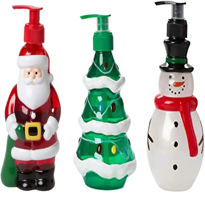 Gift Series for Christmas - 350ml Hand Dispensing Snowman Bottle for Household Use Peaceful Pleasures Health and Wellness