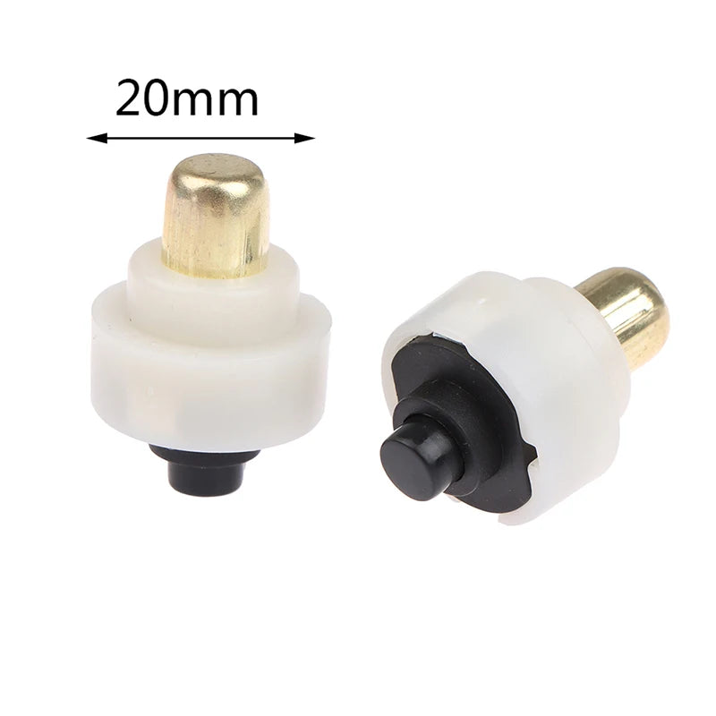 New 2Pcs 20mm LED Flashlight Push Button Switch ON/ OFF Electric Torch Tail Switch Peaceful Pleasures Health and Wellness