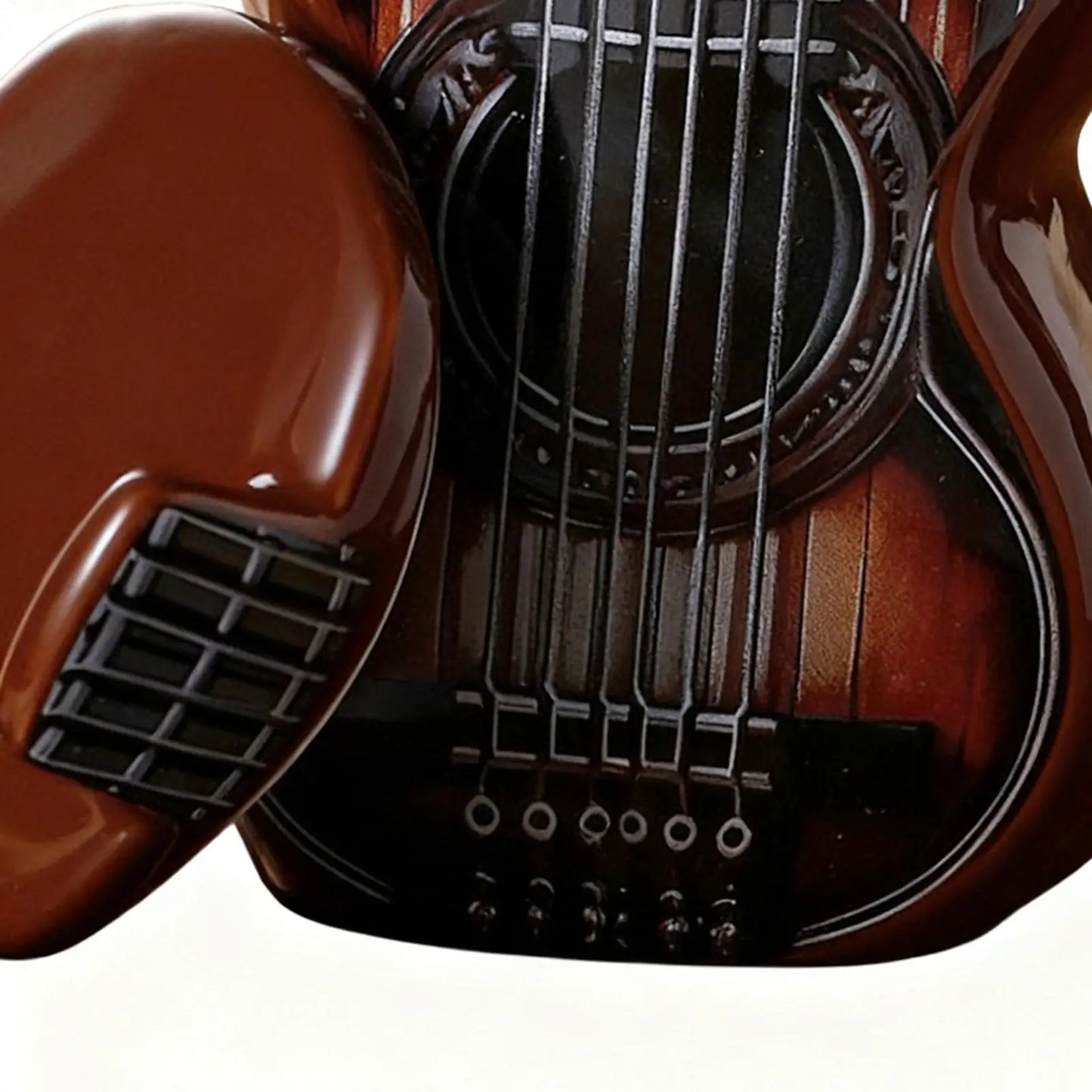 Guitar Coffee Mug 500ml Large Capacity Drink Tumbler With Lid 3D Ceramic Coffee Mug For Tea Christmas Cafe Women Men Water Peaceful Pleasures Health and Wellness