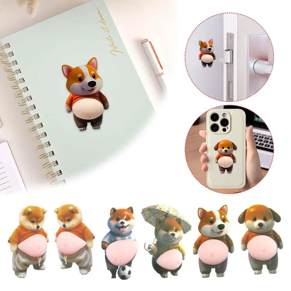 3D Cute Puppy Sticker Phone Case Decoration for Kids Peaceful Pleasures Health and Wellness
