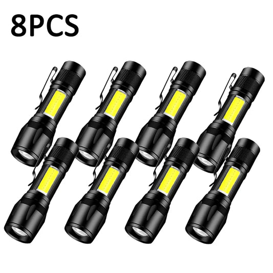 Mini UV LED Flashlight USB Rechargeable Waterproof 800LM Torch UV LED Flashlight Oasis Select