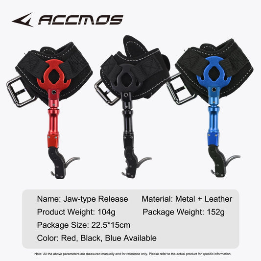 Archery Compound Bow Wristband Release Aid 360 Rotating Thumb Trigger Peaceful Pleasures Health and Wellness black