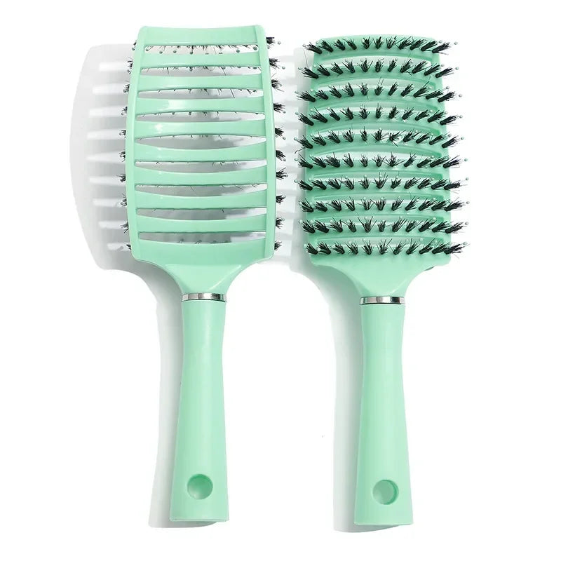 Original Hair Brush Magic Hair Comb Detangling Hair Brush Detangle Lice Massage Comb Women Tangle Hairdressing Salon 2023 Peaceful Pleasures Health and Wellness Green