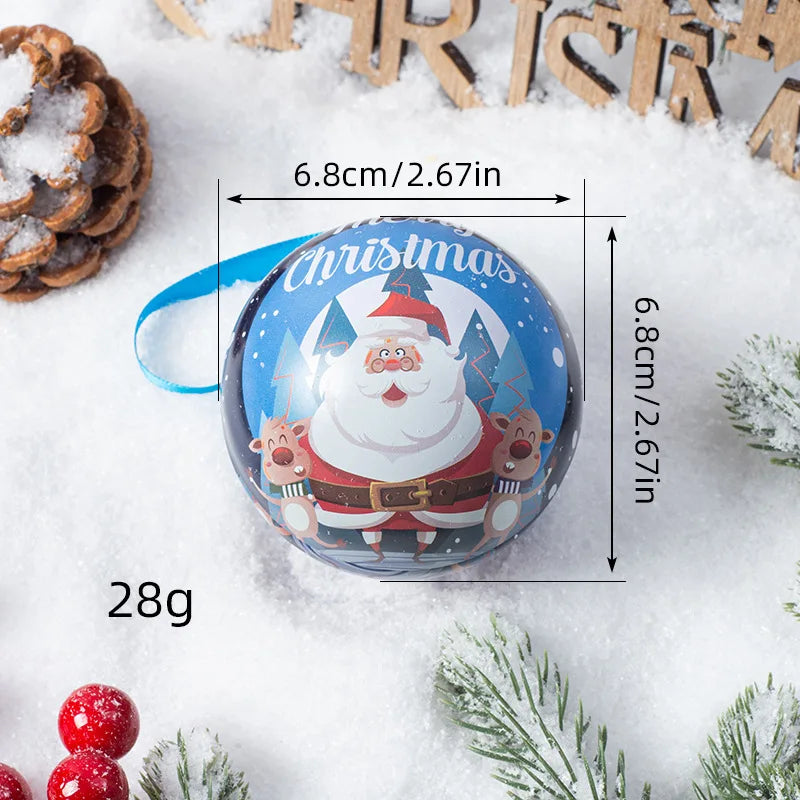 9 Christmas decoration hanging items: fairy ball, Christmas candy box, creative hanging item, iron ball, Christmas-themed hangin Peaceful Pleasures Health and Wellness