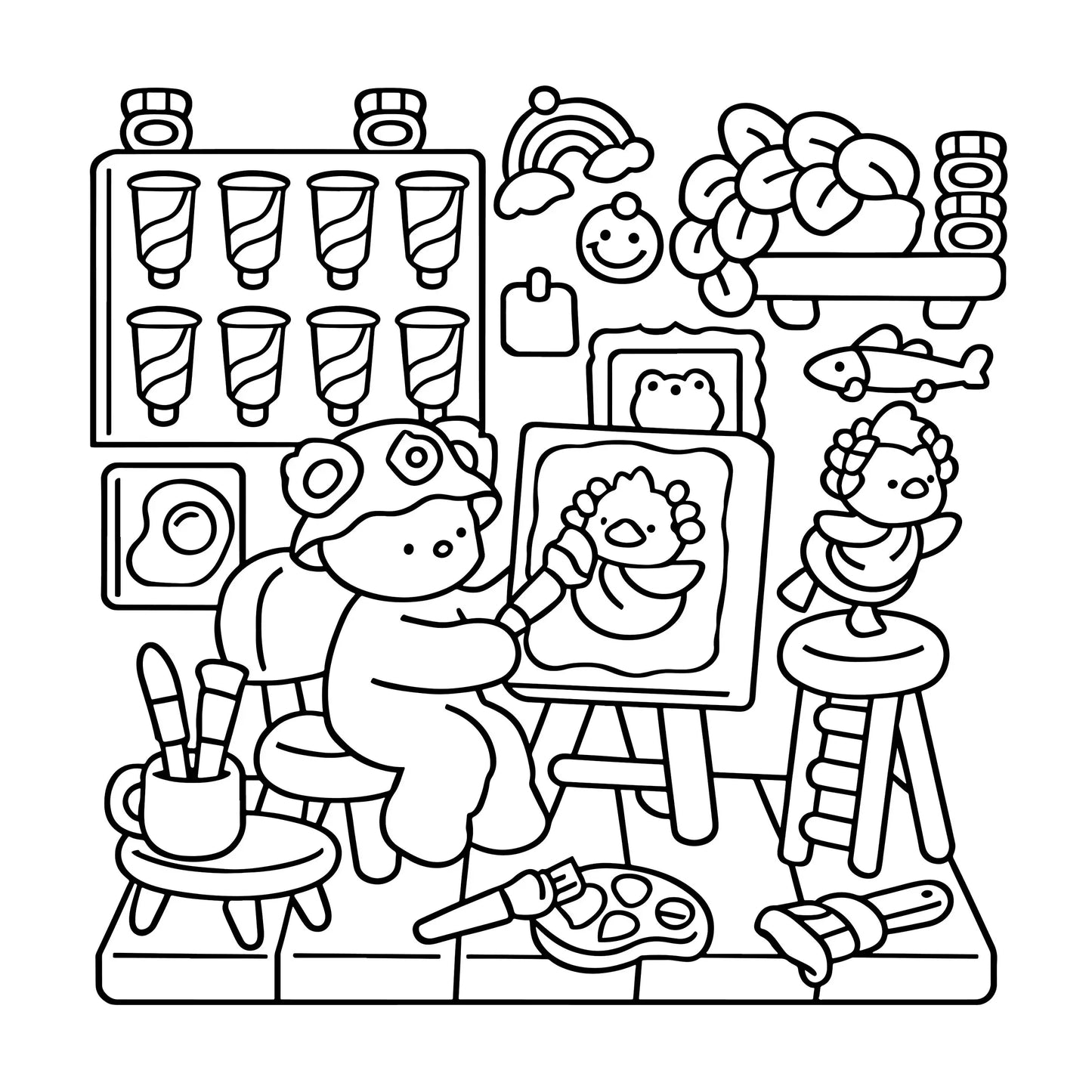 Creative Hobby Stress Relief Coloring Book Art Therapy Educational