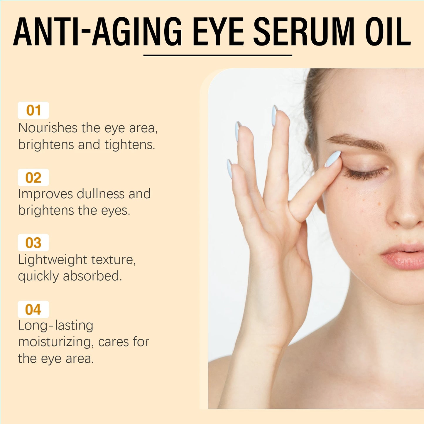 Anti-Aging Eye Serum Oil – Vitamin C & E, Dark Circles