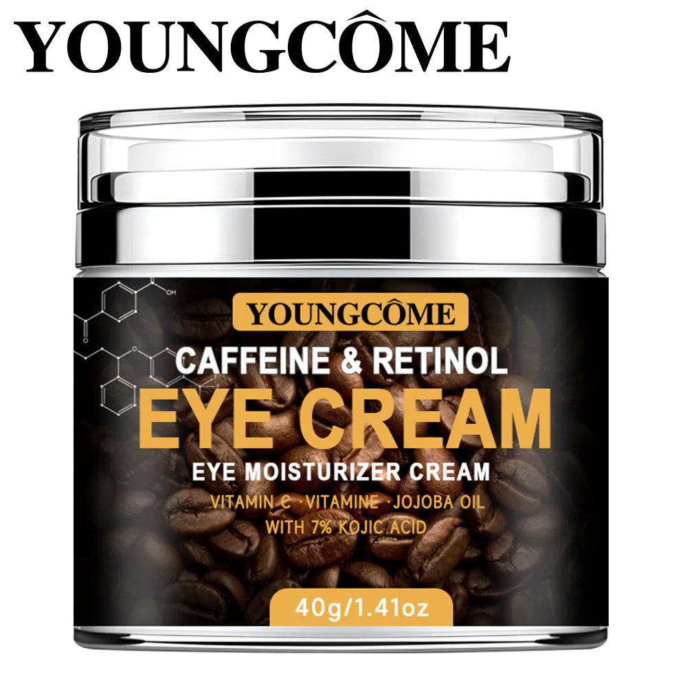 Caffeine Eye Cream Fade Dark Circles Eye Cream Firming Removal Puffiness Moisturizing Lightening Anti-aging Eye Cream Peaceful Pleasures Health and Wellness