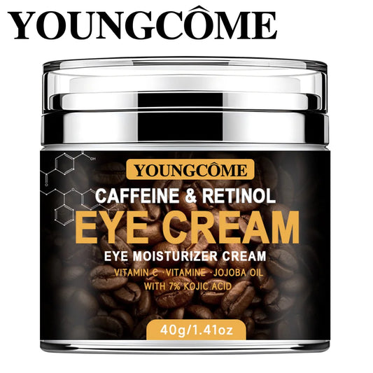 Caffeine Eye Cream Fade Dark Circles Eye Cream Firming Removal Puffiness Moisturizing Lightening Anti-aging Eye Cream Peaceful Pleasures Health and Wellness