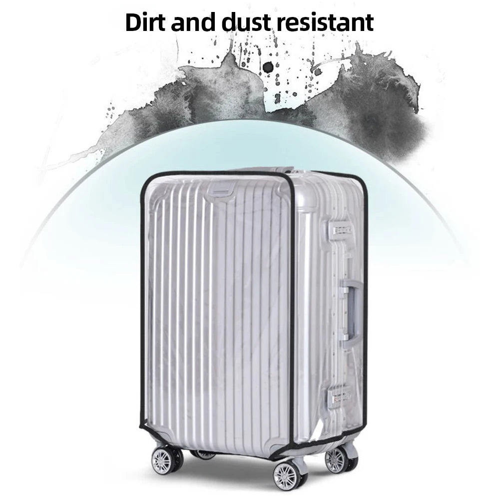Clear PVC Suitcase Cover Protector 18–30 Inch Peaceful Pleasures Health and Wellness