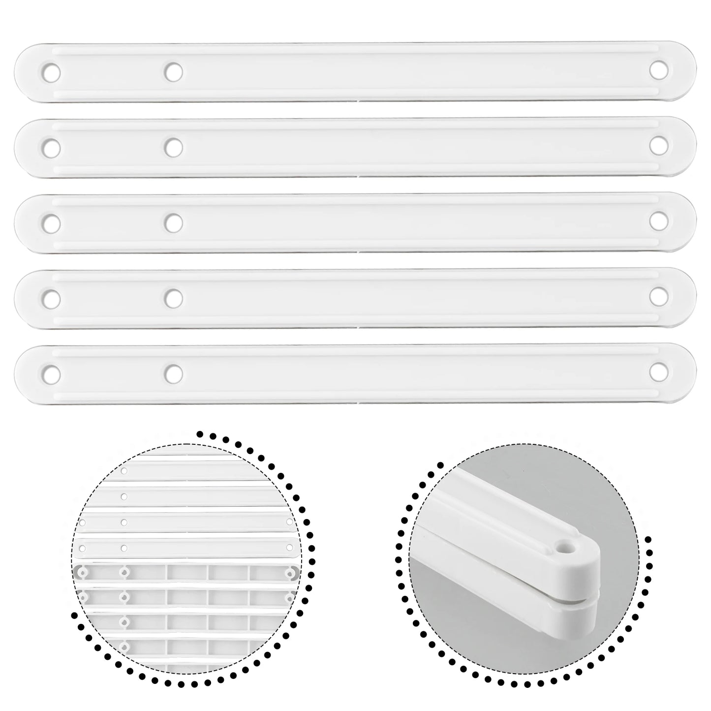 Draw Rail Plastic Drawer Slides 180 235 Runners Replacement Wardrobe