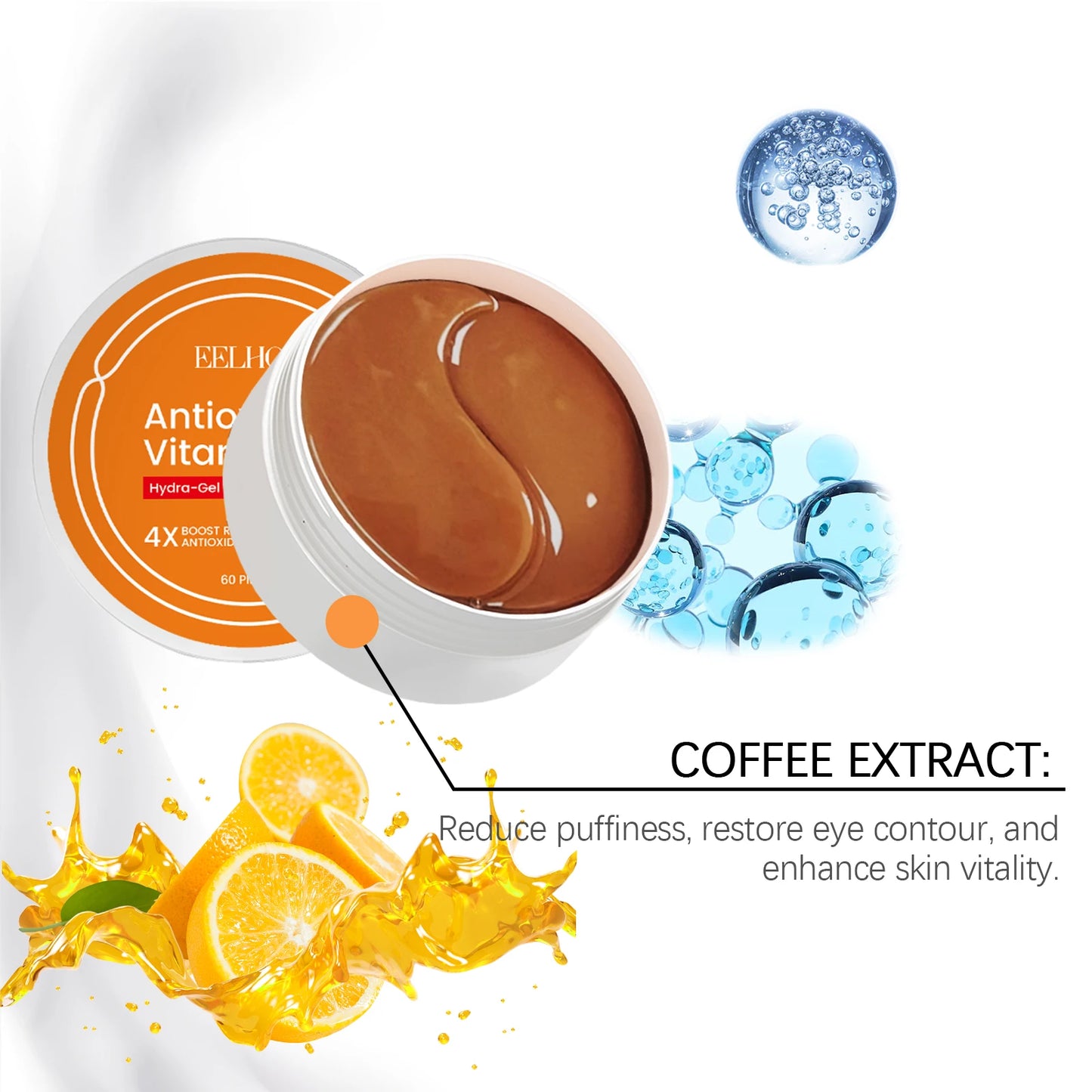 60-Pack Vitamin C Eye Patches – Dark Circles & Puffiness