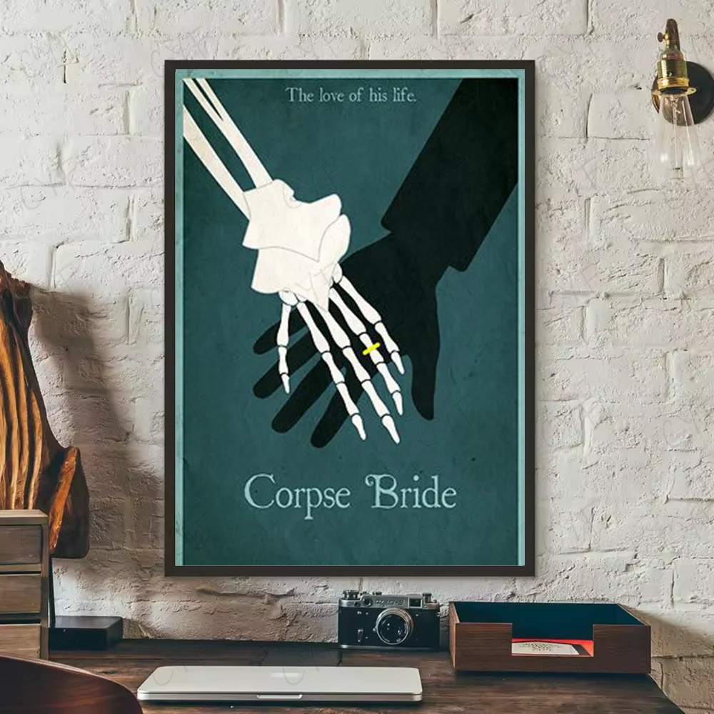 Corpse Bride Cartoon Poster – HD Waterproof PVC Wall Art Decor Wall Art Poster Peaceful Pleasures Health and Wellness z18 15X20cmNoframe