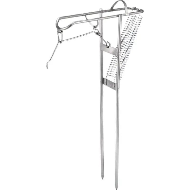 Automatic Spring Fishing Rod Holder Portable Foldable Stand for Outdoor Bank Fishing Ground Insert Fishing Pole Support Bracket Peaceful Pleasures Health and Wellness A