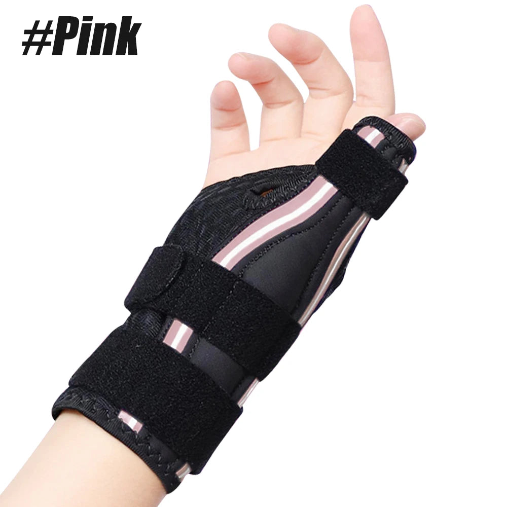 1PCS Thumb Brace for Right & Left Hand,Reversible Thumb Splint for Arthritis Pain,Thumb Stabilizer for Sprains,Tendonitis Relief Peaceful Pleasures Health and Wellness Pink-1PCS