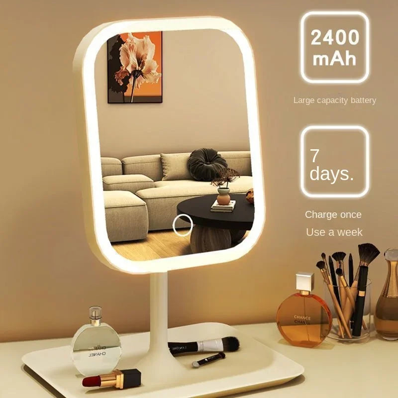 LED Vanity Mirror 3 Color Touch Control – Desktop Makeup Mirror