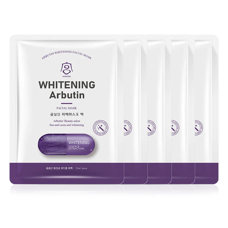GONGPEI Whitening Sheet Mask 5pcs | Nicotinamide Anti-Aging