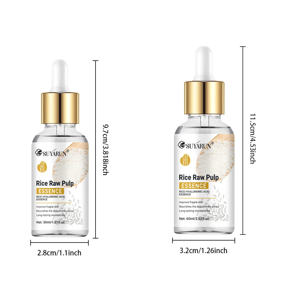 SUYARUN Rice Essence with Glycerin & Hyaluronic Acid - Moisturizing, Anti-Aging & Brightening Facial Serum for Women. Peaceful Pleasures Health and Wellness