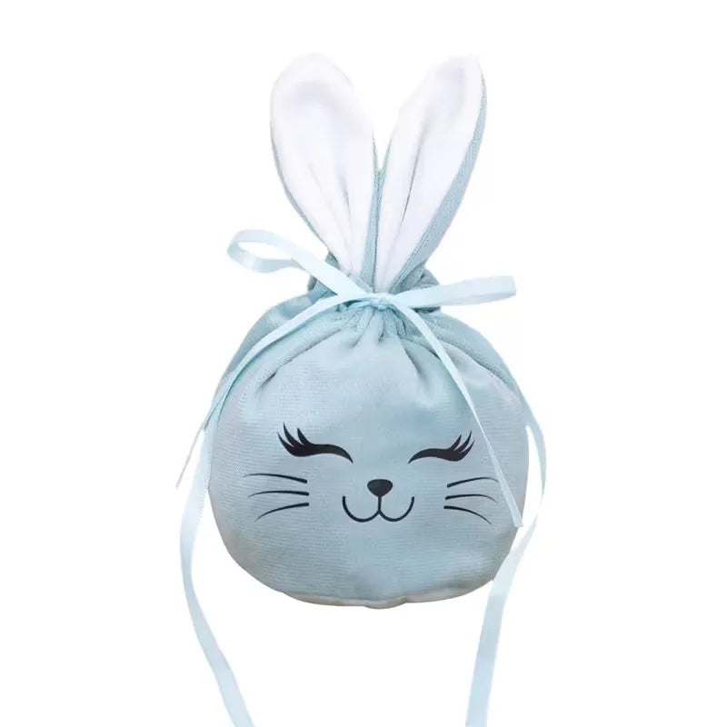 Easter Bunny Ears Velvet Drawstring Gift Bags – Party Favors