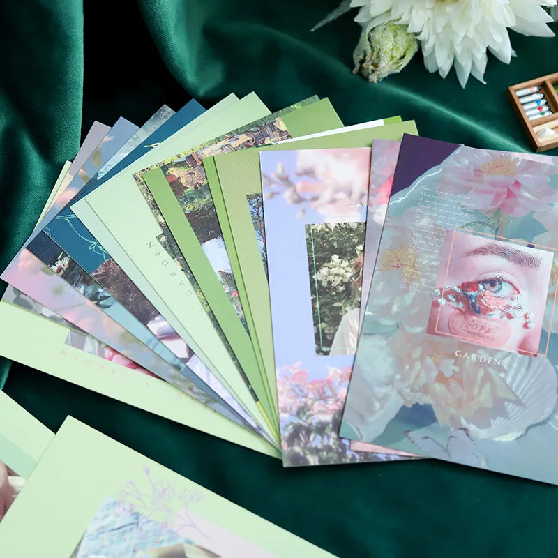 Jenny's Garden Series Postcard Retro INS Message Greeting Cards