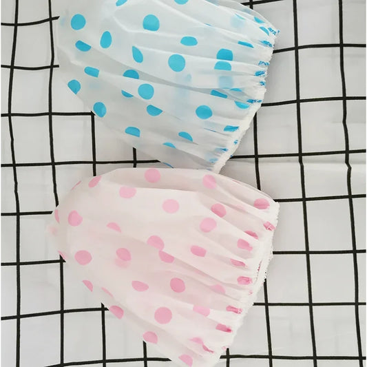 Thickened Waterproof Transparent Shower Cap, Bathroom Bathing Hat, Hair Dyeing Cap, Salon Coloring Cover Protector Peaceful Pleasures Health and Wellness