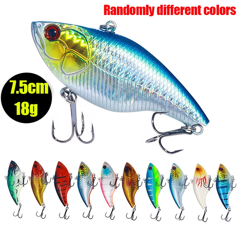 2026 New 3/5/8Pcs Luya Fishing Lure Set, Random Bionic Minnow/VIB Artificial Bait with Double Hooks, Outdoor Angling Tackle Peaceful Pleasures Health and Wellness VI003 3pcs Random Colors