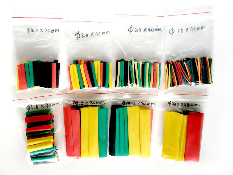 Heat-shrink Tubing Thermoresistant Tube Heat Shrink Wrapping Kit Polyolefin Shrinking Assorted Heat Shrink Tubing Wire Cable Peaceful Pleasures Health and Wellness