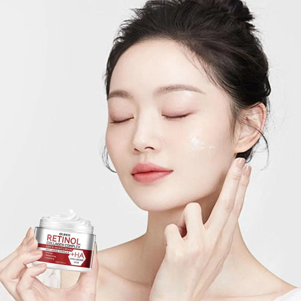 LAIKOU Retinol & Collagen Face Cream – 30g Brightening Hydrating Night Cream for Face & Under Eye, 1/2/3-Pack Peaceful Pleasures Health and Wellness